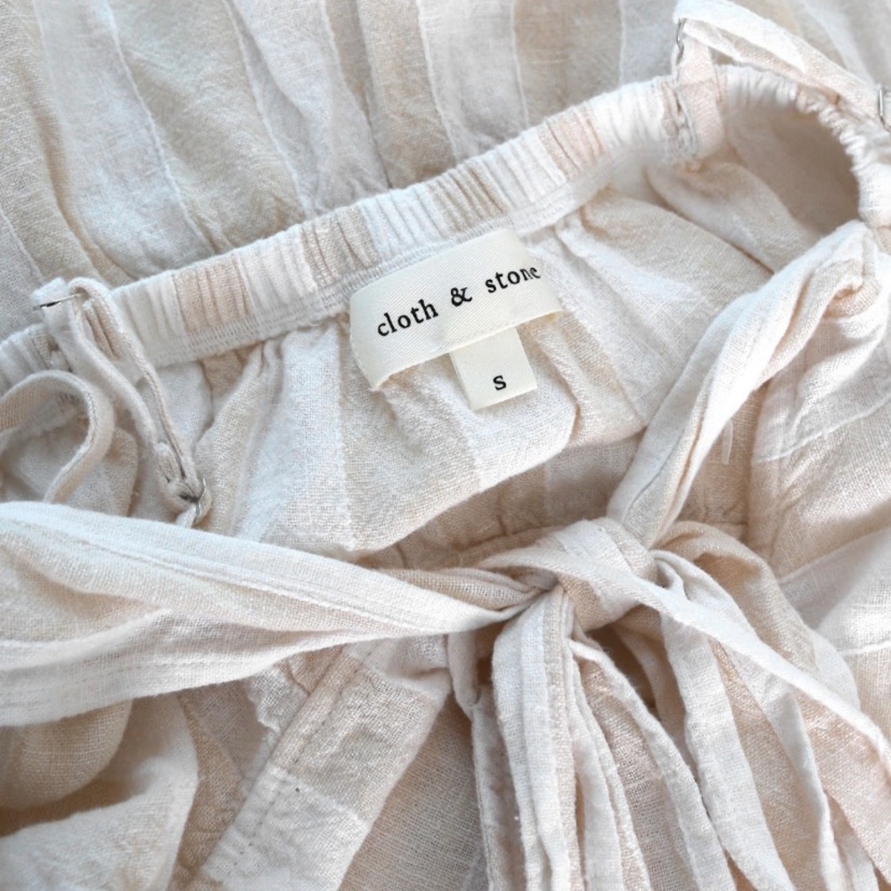 Anthropologie Cloth & Stone backless linen dress - Picture 2 of 9